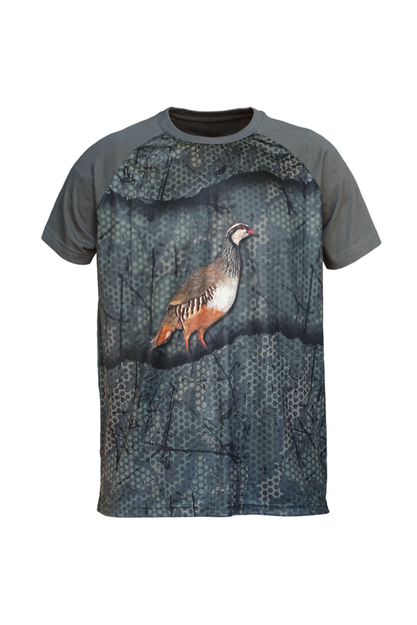 CAMISETA  "FOREST-PRINT" KAQUI 3D PERDIZ