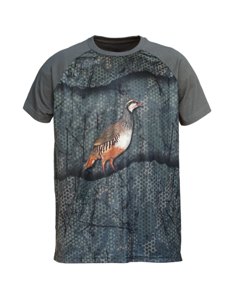 CAMISETA  "FOREST-PRINT" KAQUI 3D PERDIZ