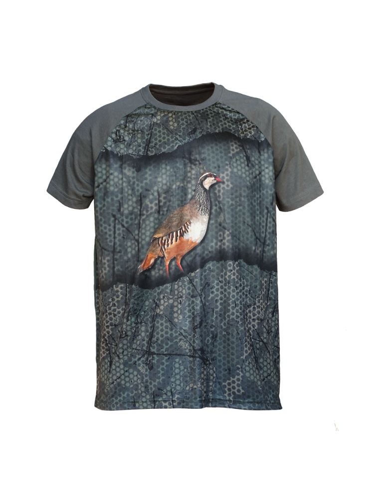 CAMISETA  "FOREST-PRINT" 3D PERDIZ INFANTIL