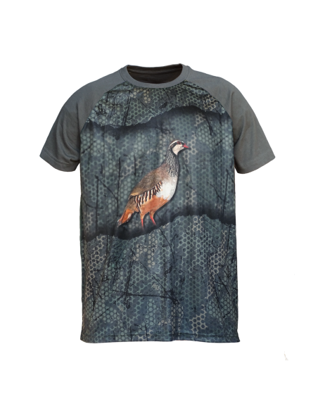 CAMISETA  "FOREST-PRINT" 3D PERDIZ INFANTIL