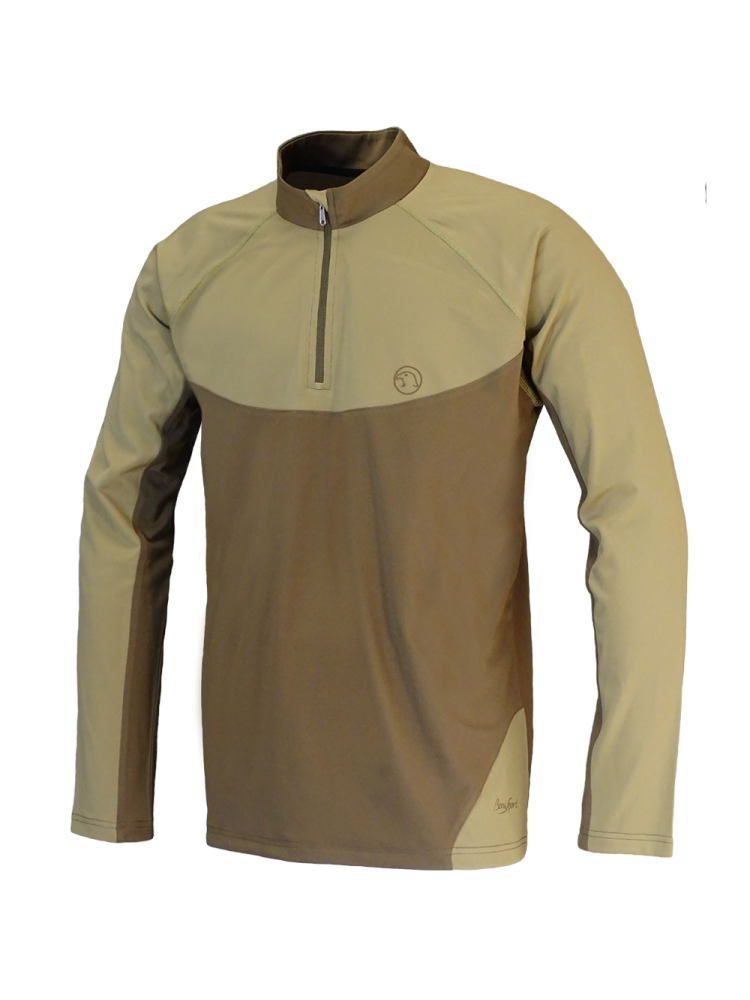 CAMISETA BICOLOR "TINEO" CUELLO CREMALLERA