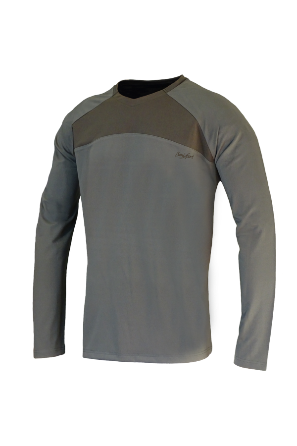 CAMISETA BICOLOR "ALERCE" CUELLO PICO