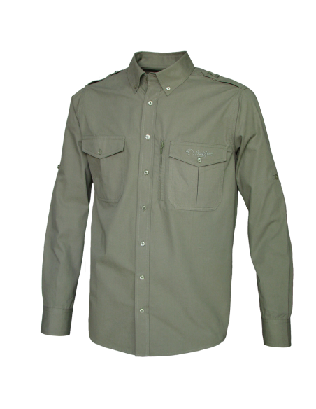 CAMISA "SAFARI"  CAQUI