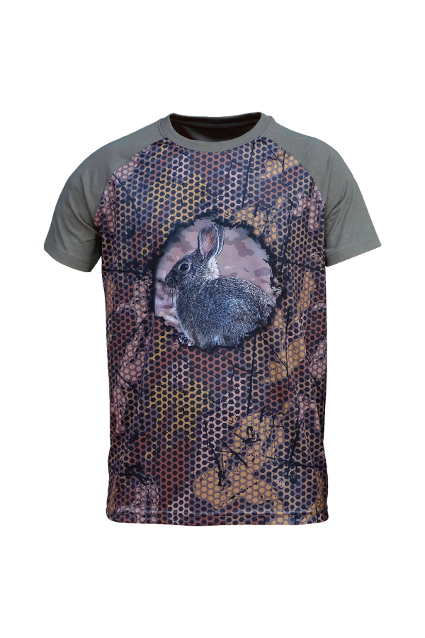 CAMISETA  "FOREST-PRINT" 3D CONEJO
