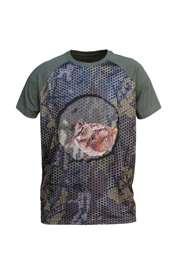 CAMISETA  "FOREST-PRINT" 3D BECADA