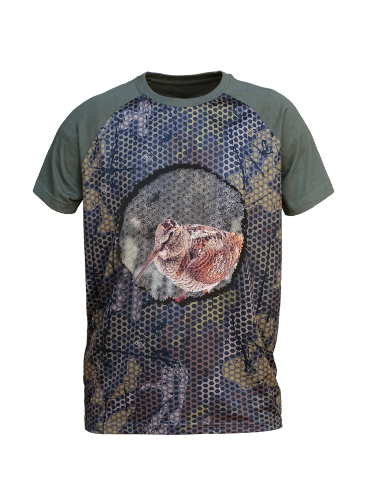 CAMISETA  "FOREST-PRINT" 3D BECADA