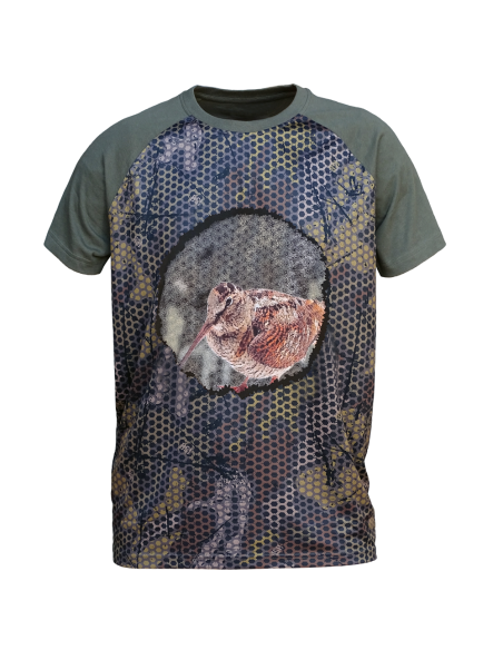 CAMISETA  "FOREST-PRINT" 3D BECADA