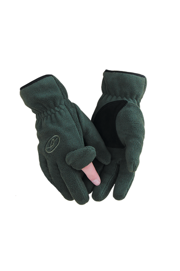 GUANTE POLAR CAQUI "DEDO CREMALLERA"