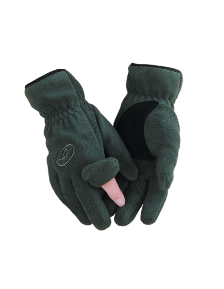 GUANTE POLAR CAQUI "DEDO CREMALLERA"