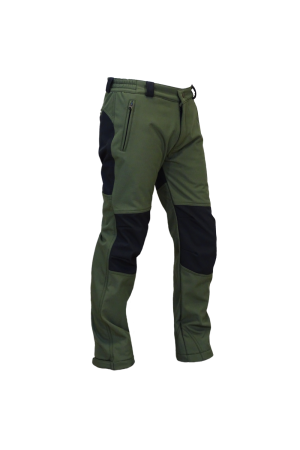 PANTALÓN SOFT SHELL CAQUI /NEGRO "JAVALAMBRE"