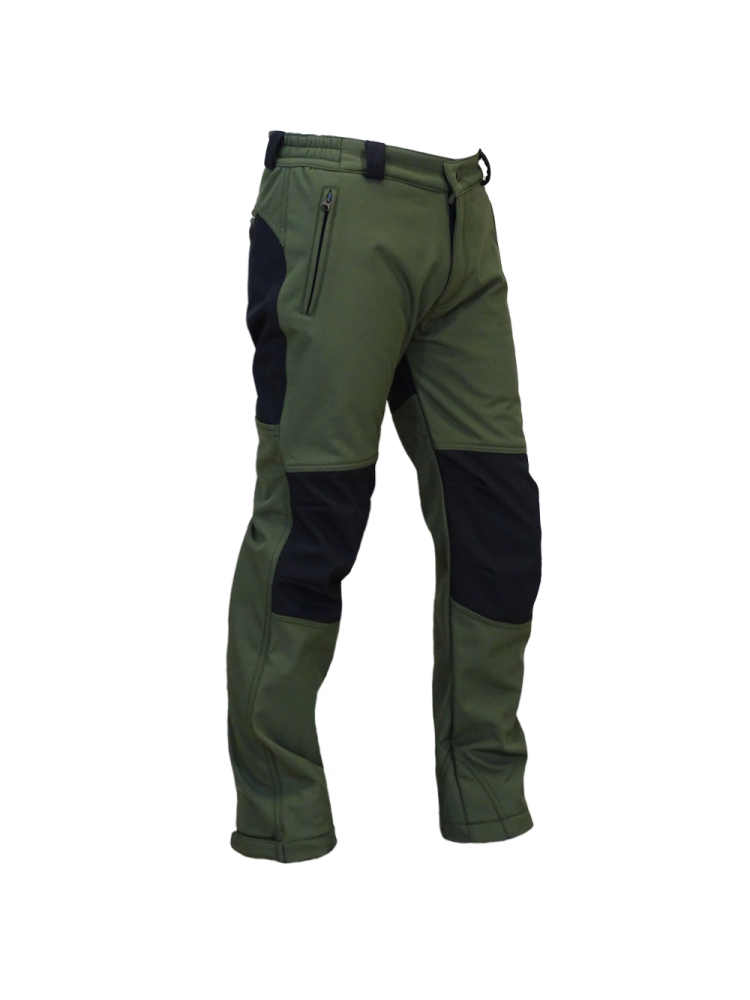 PANTALÓN SOFT SHELL CAQUI /NEGRO "JAVALAMBRE"