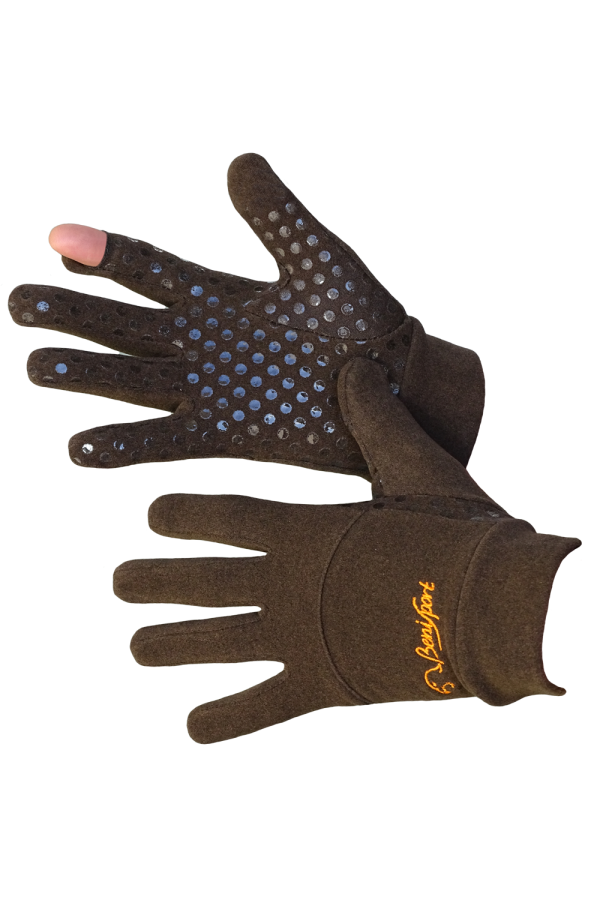 GUANTE TERMICO ANTIDESLIZANTE MARRÓN