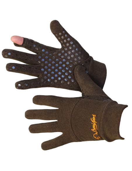 GUANTE TERMICO ANTIDESLIZANTE MARRÓN