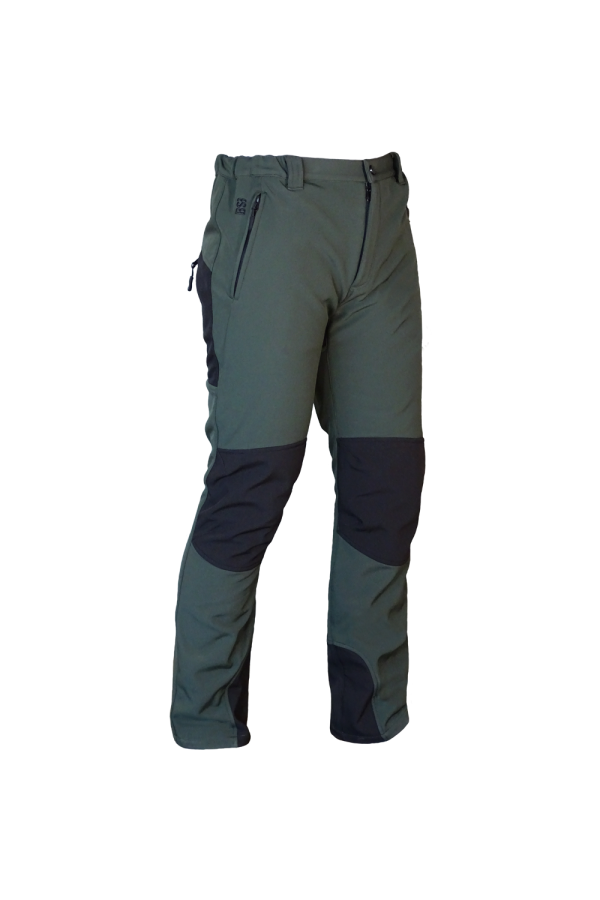PANTALÓN SOFT SHELL CAQUI/NEGRO "JAVALAMBRE"