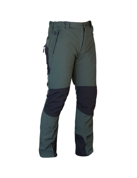PANTALÓN SOFT SHELL CAQUI/NEGRO "JAVALAMBRE"