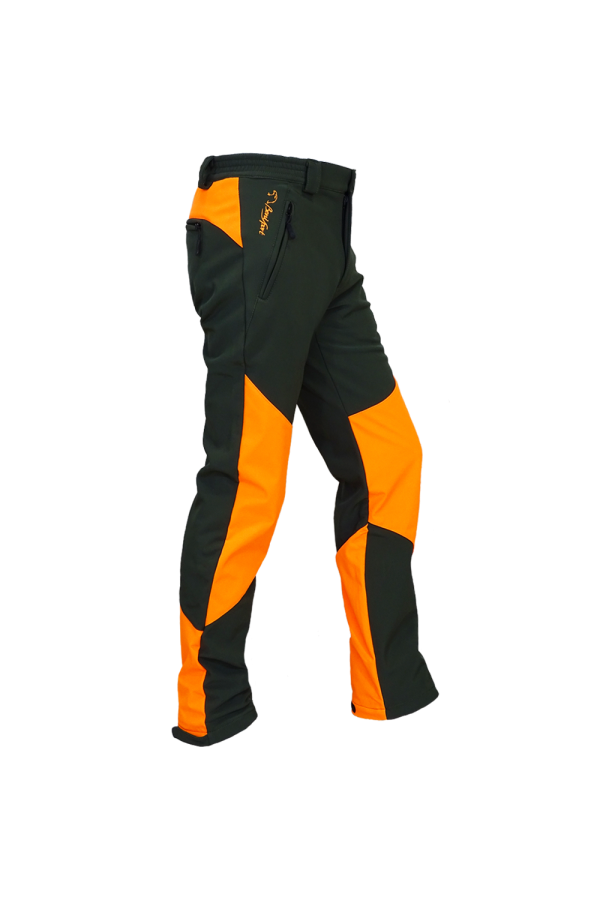 PANTALÓN SOFT SHELL CAQUI NARANJA "NORTH"