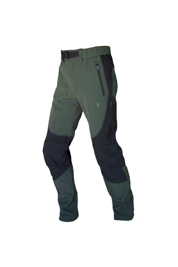 PANTALÓN SOFT SHELL CAQUI/NEGRO