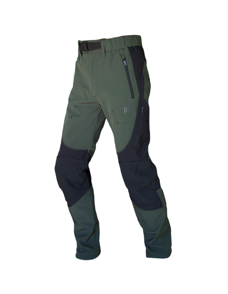 PANTALÓN SOFT SHELL CAQUI/NEGRO