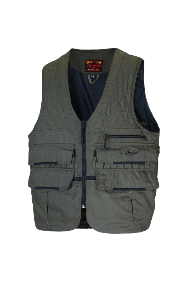 CHALECO DOBLE MORRAL CAQUI RIPSTOP "IRON"