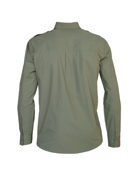 CAMISA "SAFARI"  CAQUI