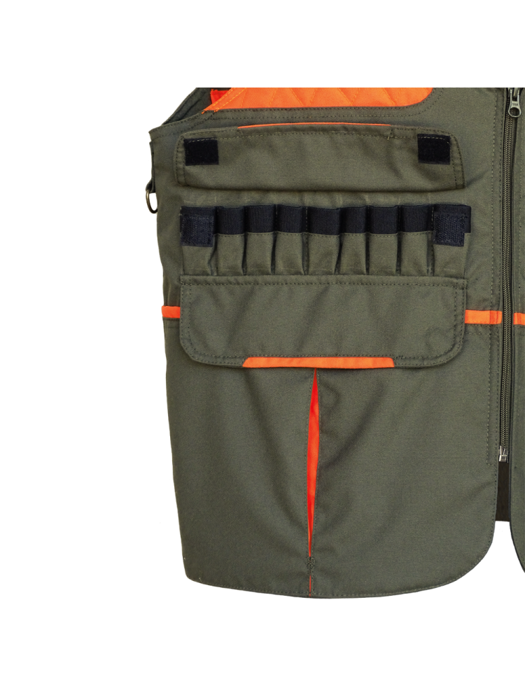 CHALECO DOBLE MORRAL CAQUI/NARANJA "IRON"