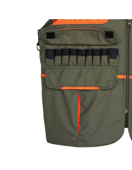 CHALECO DOBLE MORRAL CAQUI/NARANJA "IRON"