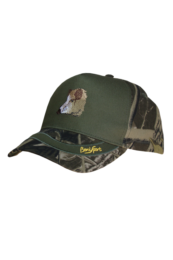 GORRA 5 PANELES BORDADO JABALI