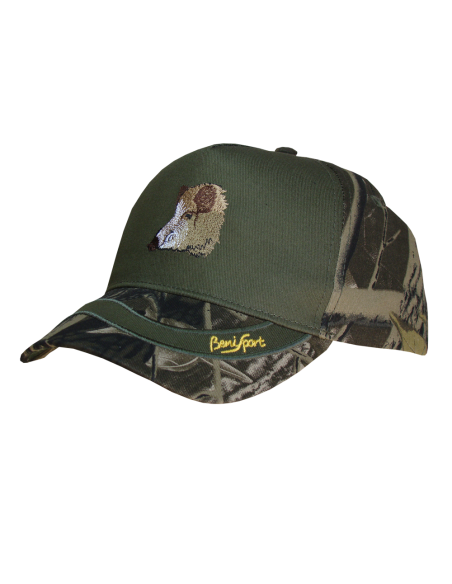 GORRA 5 PANELES BORDADO JABALI