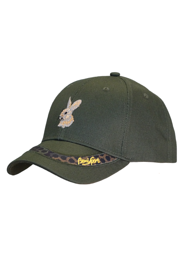 GORRA 6 PANELES BORDADO CONEJO