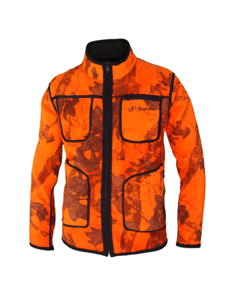 CHAQUETA POLAR REVERSIBLE CAQUI/NARANJA CAMU"ALONDRA" TALLA 3XL