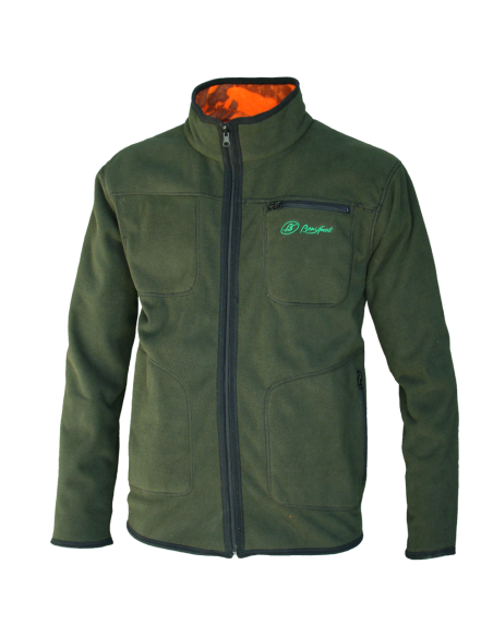 CHAQUETA POLAR REVERSIBLE CAQUI/NARANJA CAMU"ALONDRA" TALLA 3XL