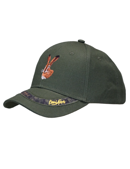 GORRA 6 PANELES BORDADO LIEBRE