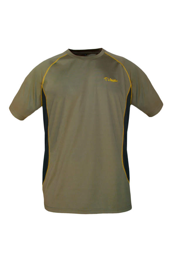 CAMISETA TECHNICAL CAQUI/AMARILLO
