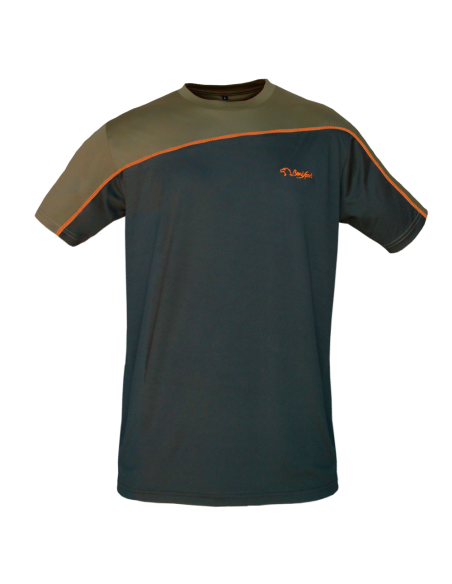 CAMISETA "TECHNICAL" CAQUI/NARANJA