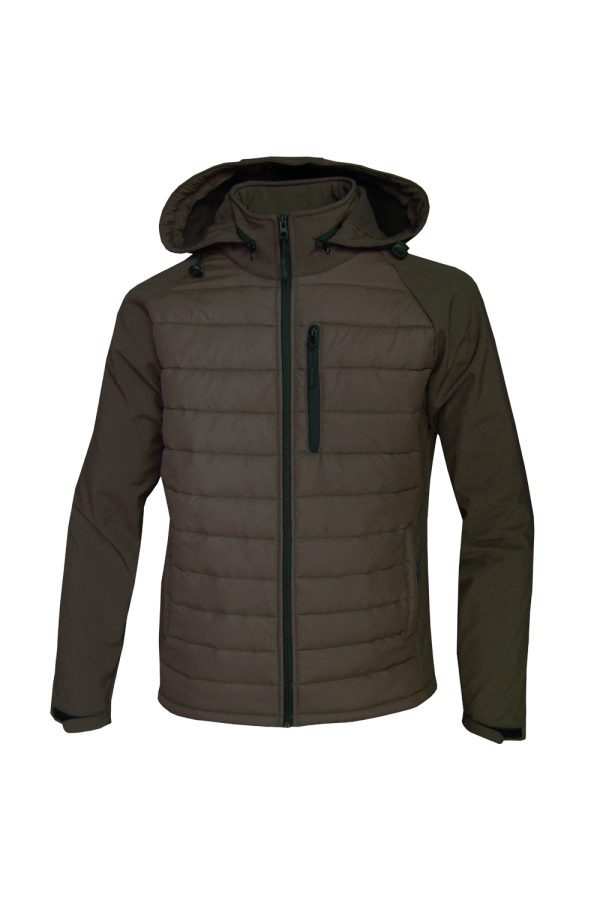 CHAQUETA GLOBO-SOFT-SHELL "MARRON"