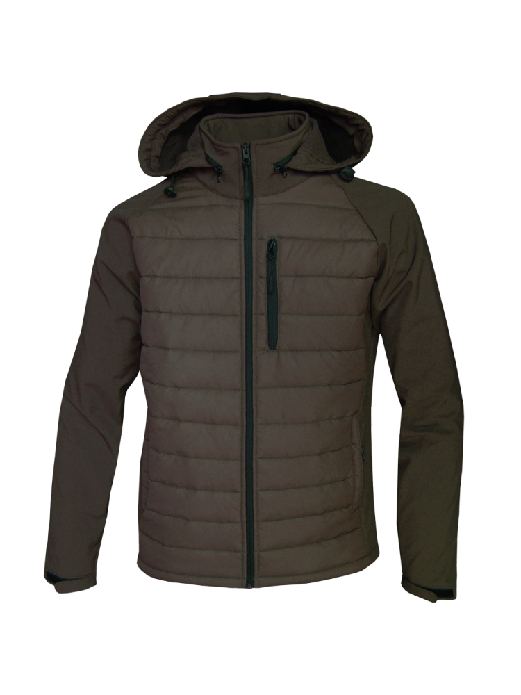 CHAQUETA GLOBO-SOFT-SHELL "MARRON"