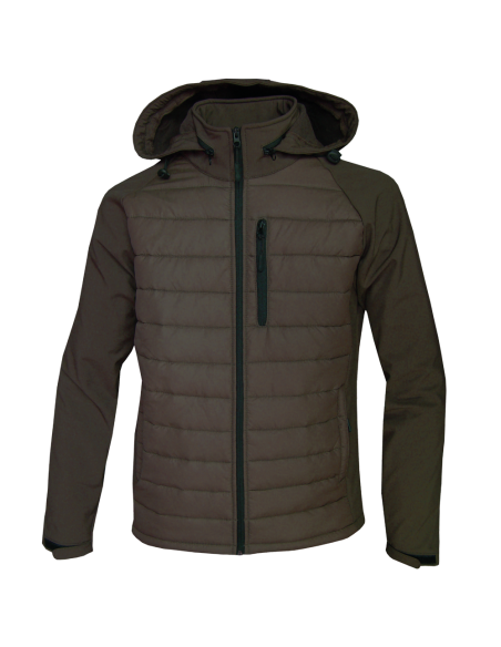 CHAQUETA GLOBO-SOFT-SHELL "MARRON"