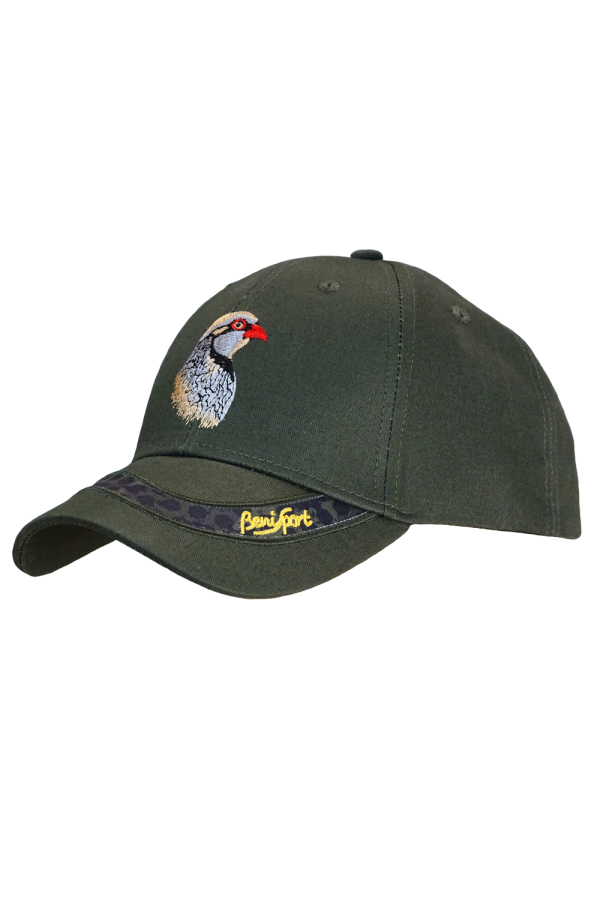 GORRA 6 PANELES BORDADO PERDIZ