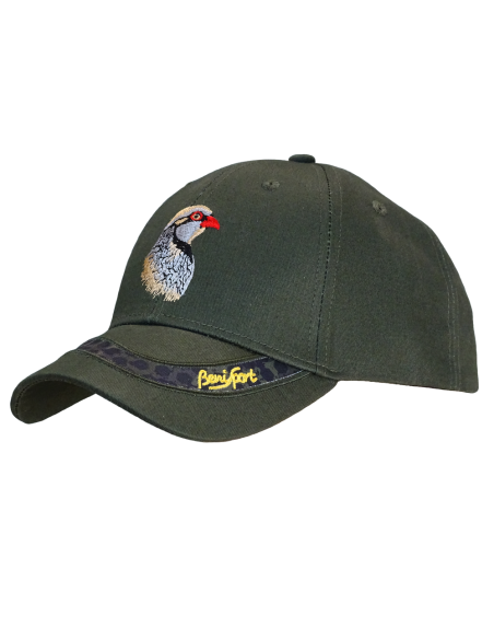 GORRA 6 PANELES BORDADO PERDIZ