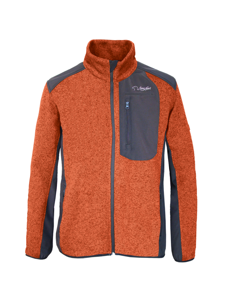 CHAQUETA PUNTO-SOFTSHELL "ARAL" NARANJA