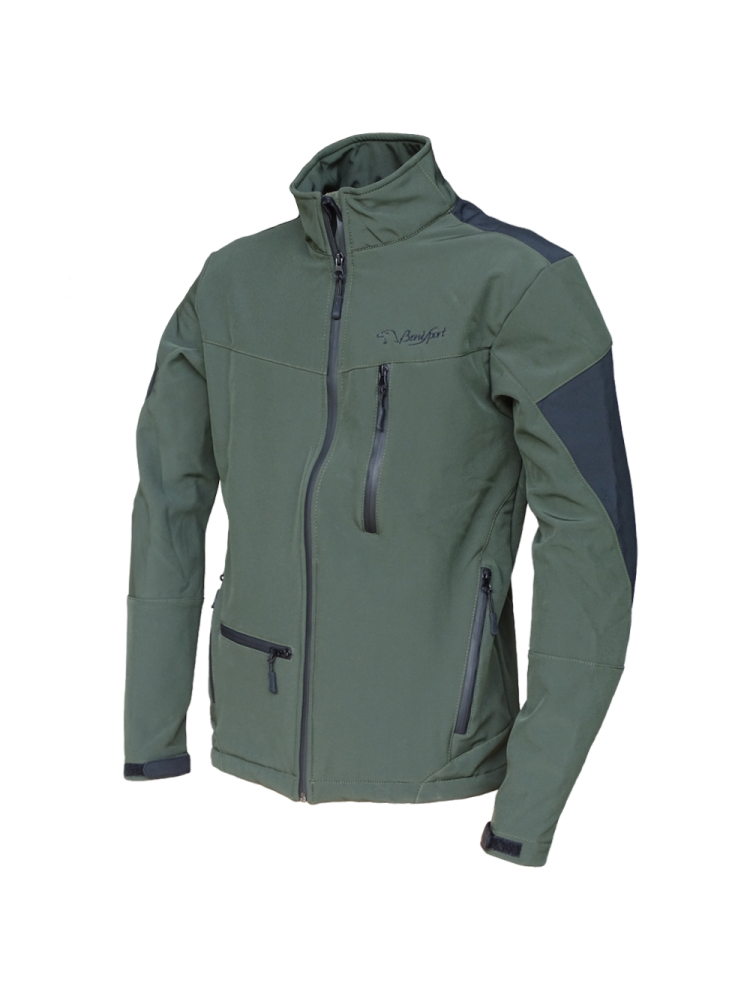 CHAQUETA SOFT-SHELL  "EVEREST" CAQUI/NEGRO