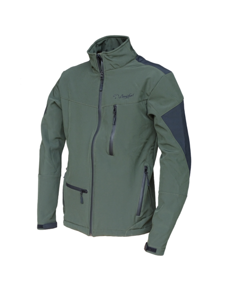 CHAQUETA SOFT-SHELL  "EVEREST" CAQUI/NEGRO