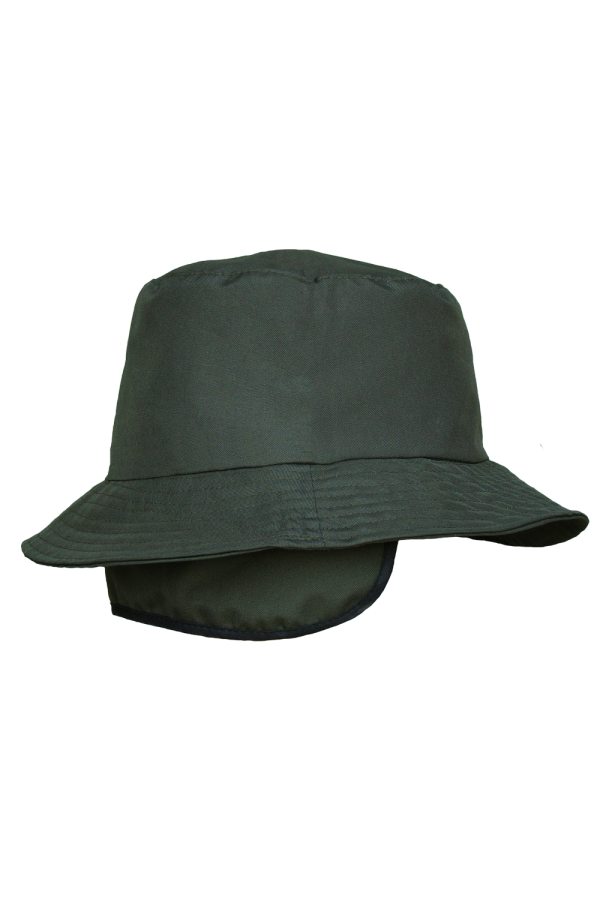 SOMBRERO OREJERAS IMPERMEABLE CAQUI - TALLA M