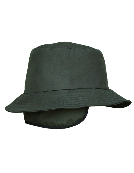SOMBRERO OREJERAS IMPERMEABLE CAQUI - TALLA M