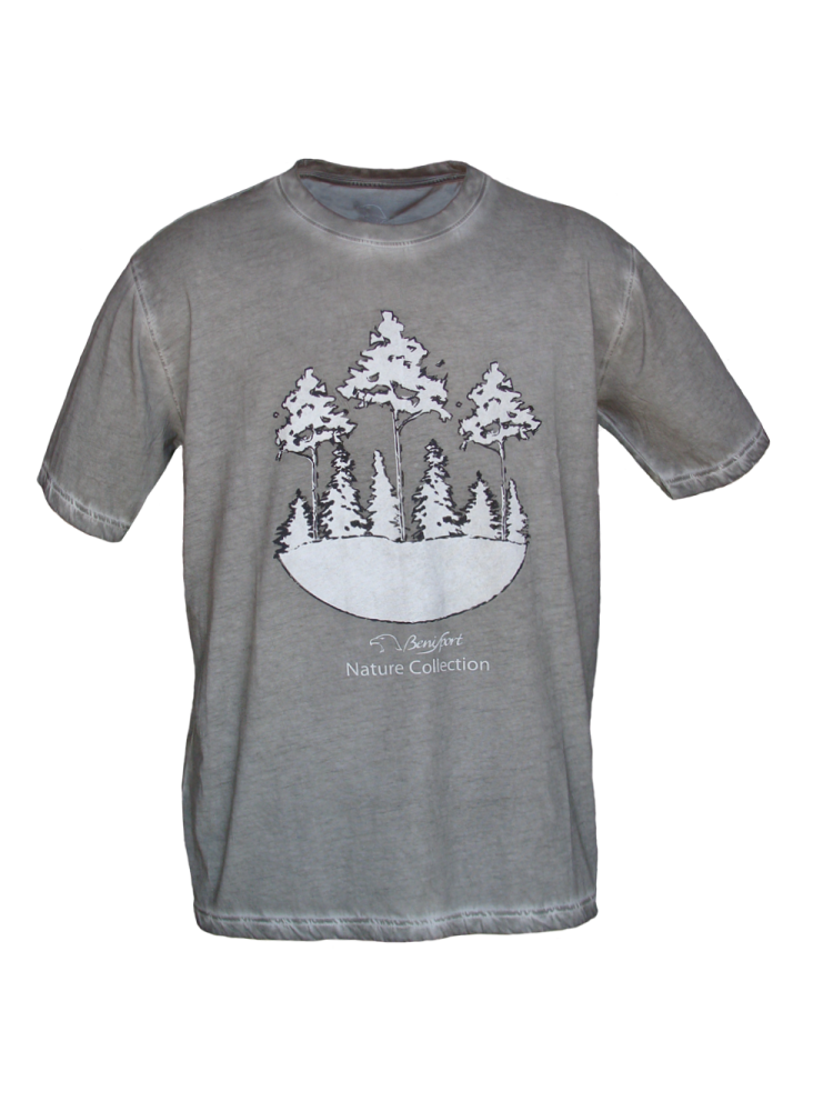 CAMISETA ALGODÓN LAVADA "NATURE GRIS"