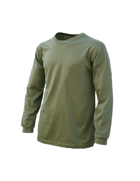 CAMISETA CAQUI INFANTIL M/LARGA