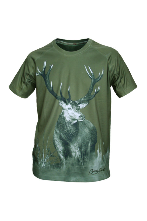 CAMISETA TECNICA "CIERVO" M/CORTA