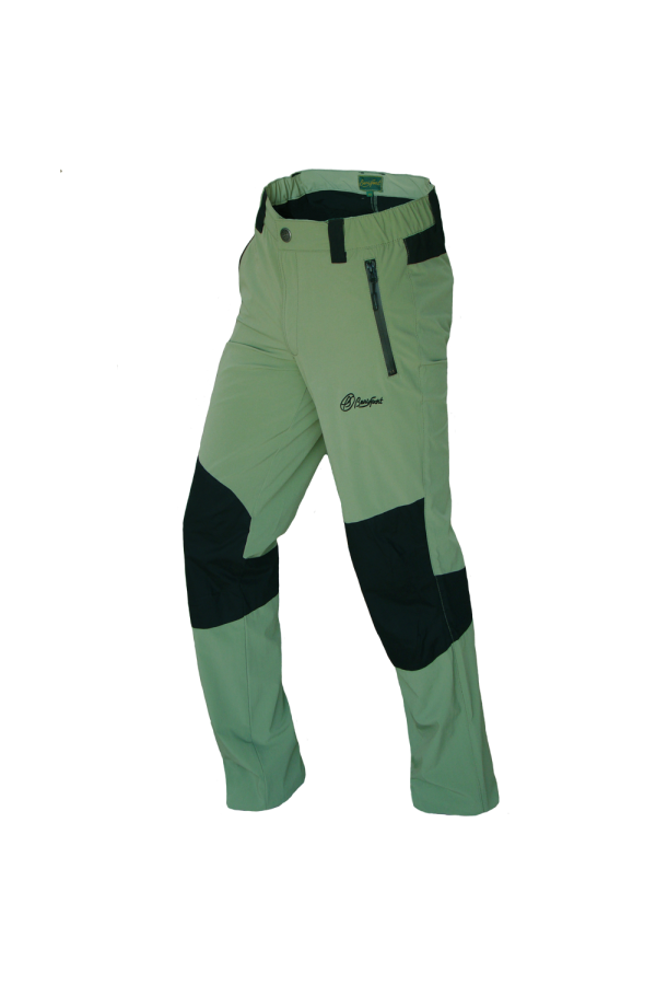 PANTALÓN VERANO  CAQUI- NEGRO "MONCAYO" - TALLA 38