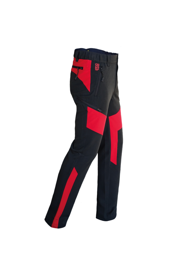 PANTALON NEGRO-ROJO "ARNO"