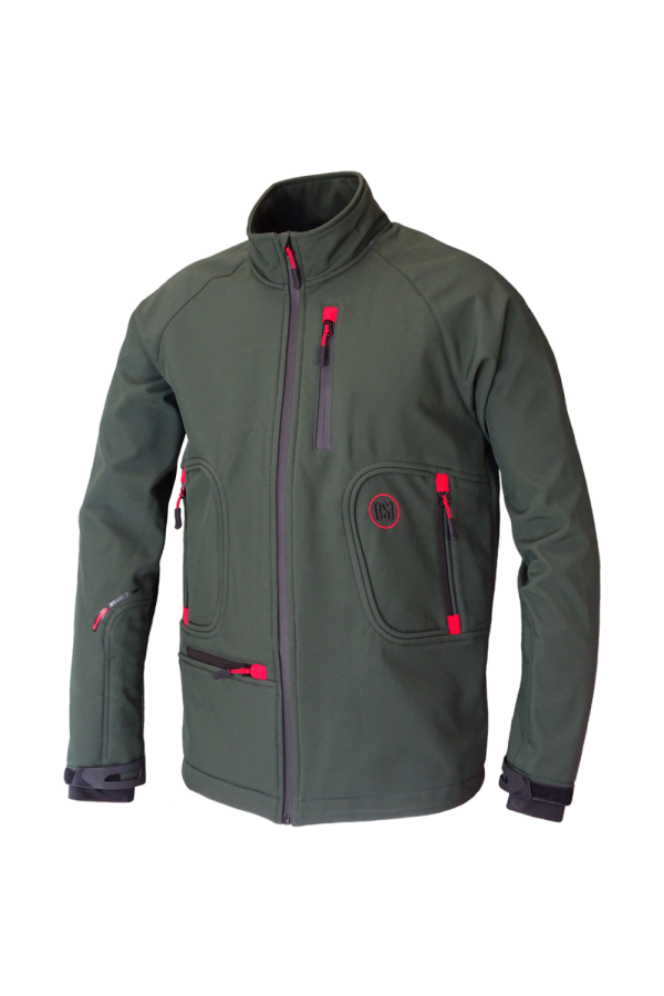 CHAQUETA SOFT-SHELL 3 CAPAS CAQUI "AJACHES"